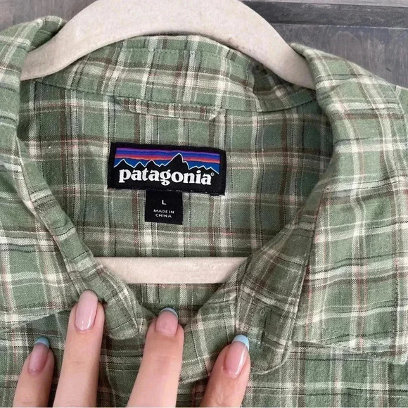 Patagonia 'Back Step' Regular Fit Check Short Sleeve Sport Shirt Medium - Picture 6 of 7